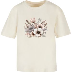 F4NT4STIC Shirt 'Blumenstrauß Boho'  beige / sand / bruin / grijs / zwart