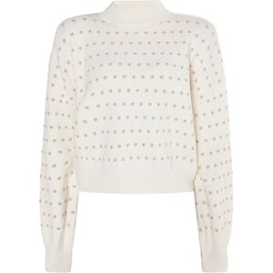 faina Trui 'Imane'  goud / wolwit