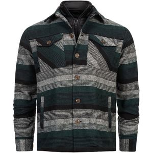 INDICODE JEANS Tussenjas 'INDjango'  grijs / donkergroen