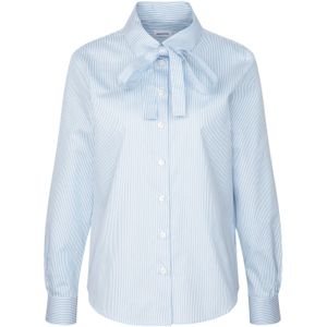 Lichtblauw - Blouse - Lange Mouwen - 100% Katoen