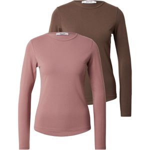 ABOUT YOU Shirt 'Layla'  bruin / oudroze