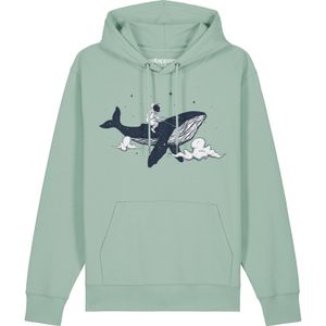 Watapparel Sweatshirt 'Spacewhale'  mintgroen / gemengde kleuren