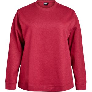 Zizzi Sweatshirt 'Vigga'  rood