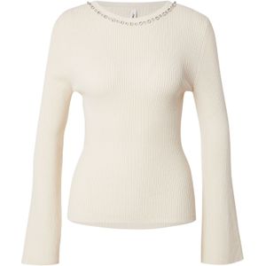 Only - ONLNATASCHA LS BLING O-NECK CC KNT - Trui - Birch - Lange Mouwen