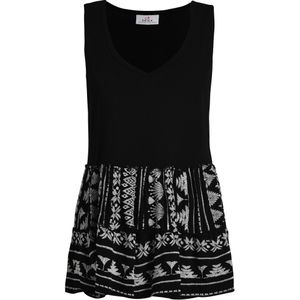 DEHA Blouse  beige / zwart