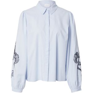 VILA Blouse 'VIVESTA'  lichtblauw / zwart