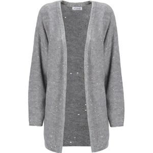 Influencer Gebreid vest  grijs