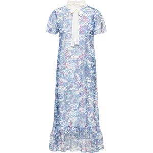 faina Blousejurk  blauw / donkerblauw / pitaja roze / wit