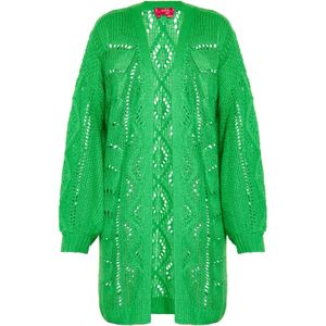 swirly Gebreid vest  groen