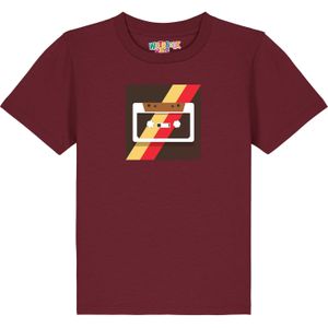 watabout.kids Shirt 'Kassette'  geel / rood / bordeaux / wit