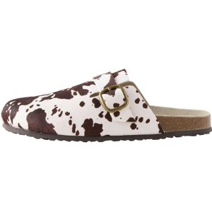 Next - Forever Comfort - Muiltjes - Donkerbruin / Wit
