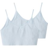 LMTD - Bustier - Pastelblauw - Soft Cup - 2 Pack