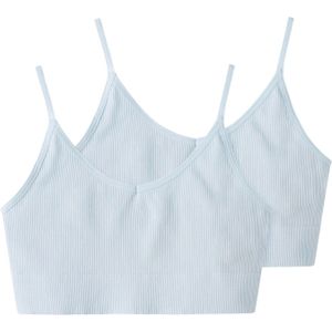 LMTD - Bustier - Pastelblauw - Soft Cup - 2 Pack