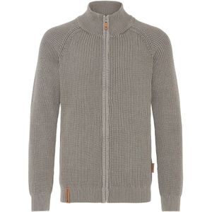 INDICODE JEANS Gebreid vest ' IDRockly '  donkergrijs