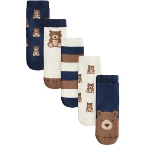 Next Sokken  donkerblauw / cappuccino / wit