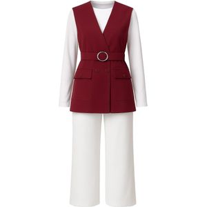 MODAMIHRAM Broekpak  rood / wit