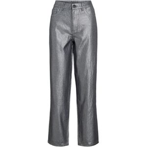 VILA - VIKelly - Jeans - Zilvergrijs - Loosefit - High Waist