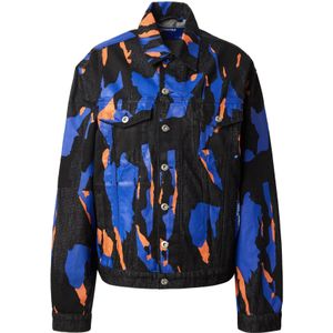 KARL LAGERFELD JEANS Tussenjas  royal blue/koningsblauw / oranje / zwart / wit