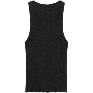 MANGO Gebreide top 'OPORTO'  antraciet