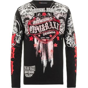 CIPO & BAXX Shirt  rood / zwart / wit