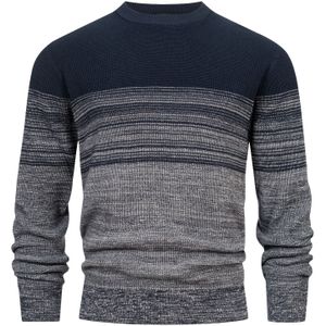 INDICODE JEANS Trui  donkerblauw / lichtgrijs