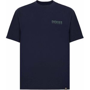 DICKIES - Pelham - T-shirt - Navy/Kaki - Ronde Hals - Losse Pasvorm