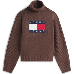 Tommy Jeans Trui  navy / bruin / rood / wit