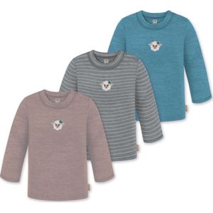 normani Shirt 'Taupo'  cyaan blauw / donkergrijs / grijs gemêleerd / eosine