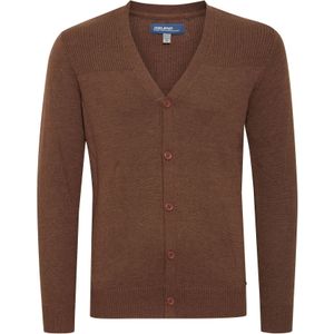 BLEND Gebreid vest ' CADEN '  donkerbruin