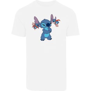 F4NT4STIC Shirt 'Disney Lilo And Stitch Little Devils'  blauw / lichtlila / zwart / wit