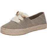 TOMS - Espadrilles - Donkerbeige - Met Plateau - Leer en Suède