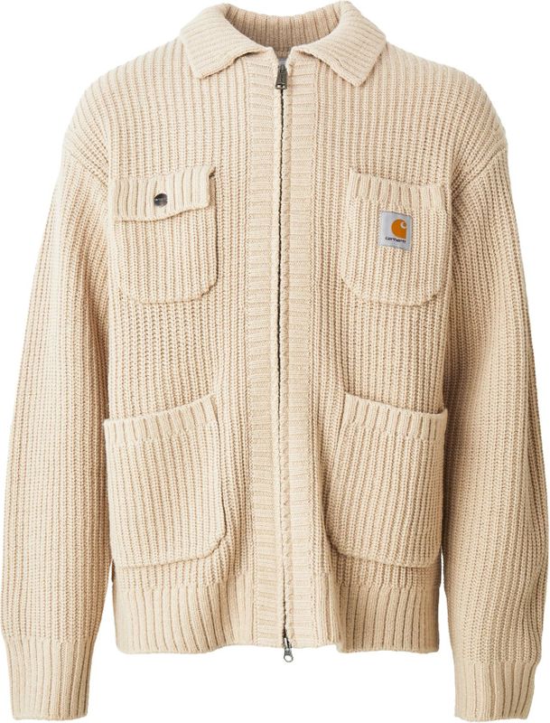 Carhartt WIP Gebreid vest 'Chore'  taupe