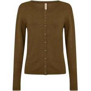 Soyaconcept Gebreid vest 'Dollie 446'  olijfgroen