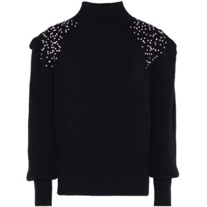 faina Trui  rosa / zwart / transparant