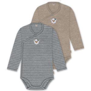 normani Rompertje/body  bruin / grijs / gemengde kleuren