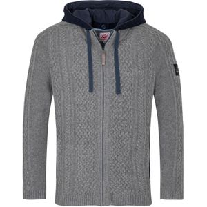 SPIETH & WENSKY Gebreid vest 'Athan'  navy / lichtgrijs