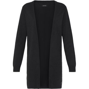 Oxmo Gebreid vest ' OXAIDA LONG '  zwart