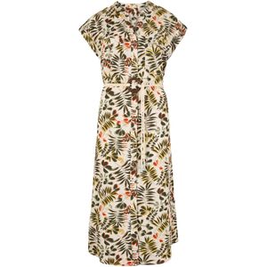 Apricot Jurk ' '  beige / donkergroen