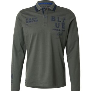 CAMP DAVID Shirt  donkergroen / zwart