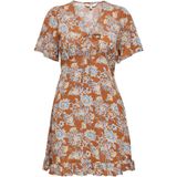 Onljennie - Korte Jurk - V-Hals - Korte Mouwen - Regular Fit