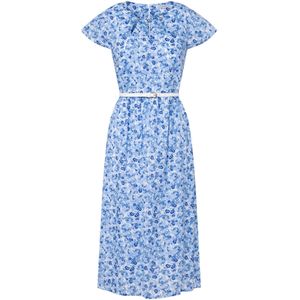 Quiosque Jurk  opaal / enziaan / duifblauw / wit