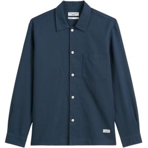 Marc O'Polo - DENIM - Overhemd - Azurite - Lange Mouwen - Linnenmix