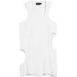 Desigual - Shirt - Wit - Mouwloos - Normale Pasvorm