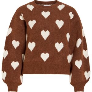 VILA Trui 'VILUNA'  bruin / natuurwit