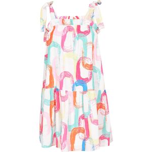 SANIKA Jurk 'Fashion Look'  turquoise / geel / pink / wit