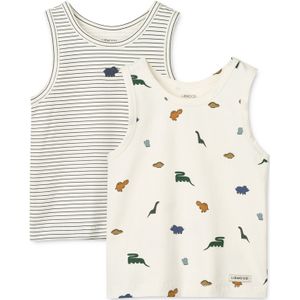 Liewood - Faris - Onderhemd - Crème - 2 Pack