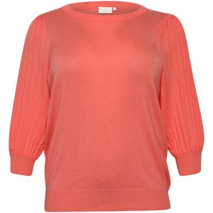 KAFFE CURVE Trui 'Loni'  donkeroranje