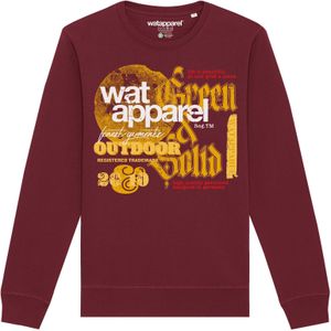 Watapparel Sweatshirt  geel / bourgogne / wit