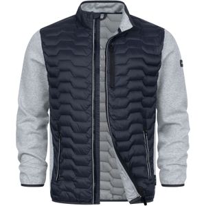 INDICODE JEANS Tussenjas 'INErlando'  nachtblauw / lichtgrijs