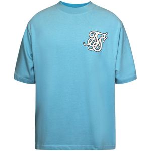 SikSilk Shirt  blauw / wit